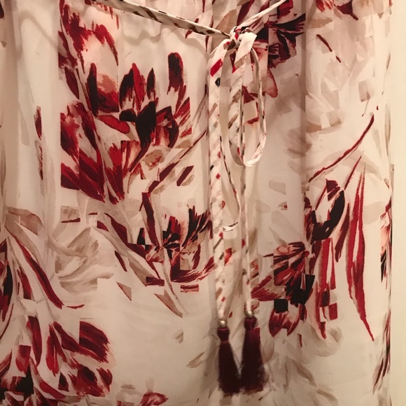 WHBM Cold Shoulder Blouson dress size 10 - Picture 4 of 7